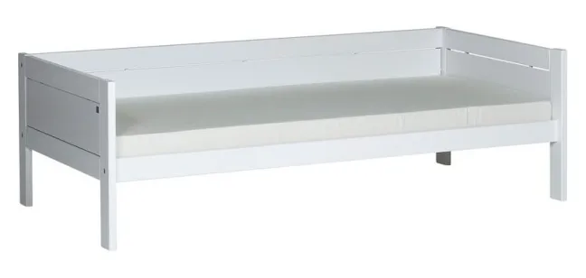 Lifetime niedriges Etagenbett 90x200cm mit Rollboden weiß lackiert