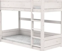 Lifetime niedriges Etagenbett 90x200cm mit Rollboden whitewash