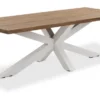 LIFE Timor Esstisch 230x100 cm weiß/robust teak