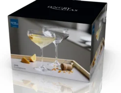 Lyngby Glas Champagner-Schale Juvel 34cl 4 Stück