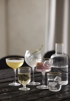 Lyngby Glas Cocktailglas Palermo Gold 31,5cl 4 Stück