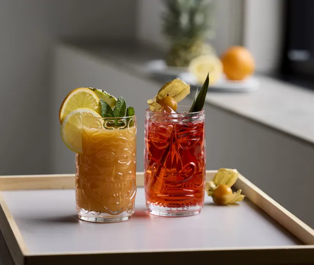 Lyngby Glas Cocktailglas Tiki 45cl 4 Stück Klar