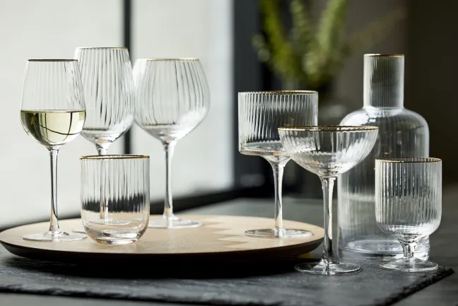 Lyngby Glas Gin Glas Palermo Gold 65cl 4 Stück
