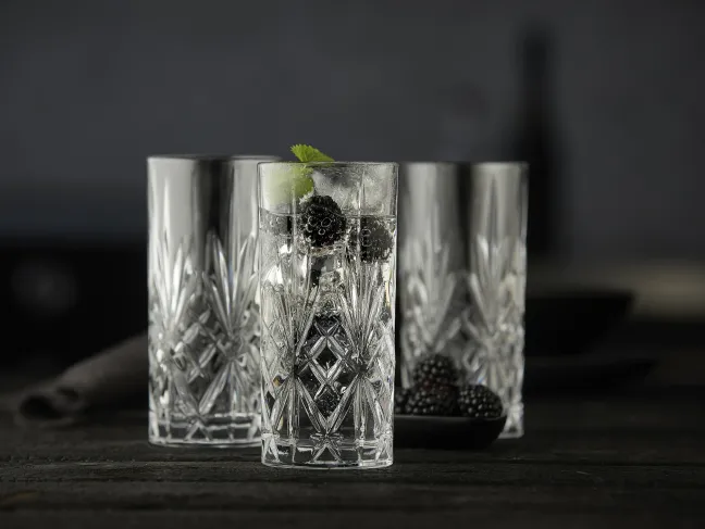 Lyngby Glas Highball Trinkglas Melodia 6 Stück