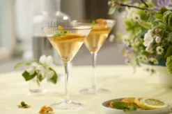 Lyngby Glas Martiniglas Palermo Gold 25cl 4 Stück
