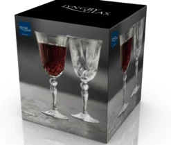 Lyngby Glas Rotweinglas Melodia 4 Stück