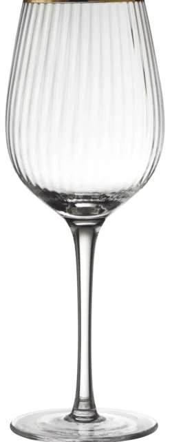 Lyngby Glas Rotweinglas Palermo Gold 40cl 4 Stück