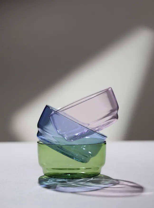 Lyngby Glas Schale Torino 12 cm 2 Stück blau Sale