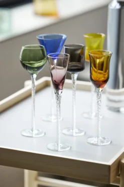 Lyngby Glas Schnapsglas London 18cm 6 Stück bunt