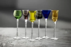 Lyngby Glas Schnapsglas London 18cm 6 Stück bunt