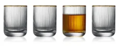 Lyngby Glas Schnapsglas Palermo Gold 6cl 6 Stück