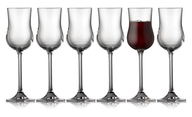 Lyngby Glas Spirits Portweinglas Juvel 9cl 6 Stück