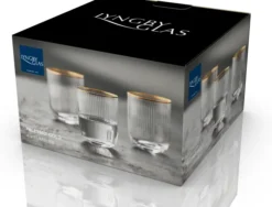 Lyngby Glas Tumbler Palermo Gold 35cl 4 Stück