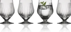 Lyngby Glas Wasserglas mit Fuß Ane 40cl 4 Stück