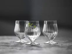 Lyngby Glas Wasserglas mit Fuß Ane 40cl 4 Stück
