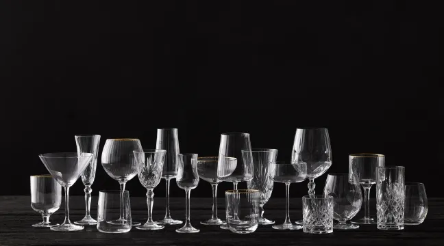 Lyngby Glas Weinglas Palermo Gold 30cl 4 Stück