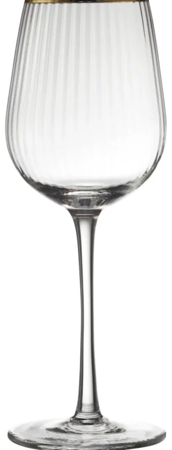 Lyngby Glas Weißweinglas Palermo Gold 30cl 4 Stück