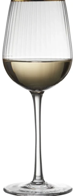 Lyngby Glas Weißweinglas Palermo Gold 30cl 4 Stück