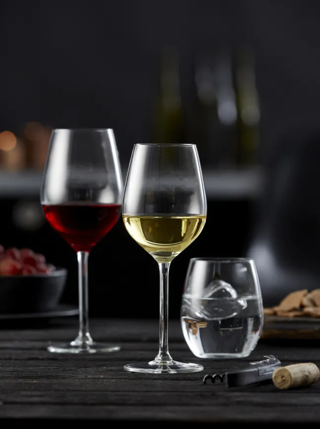 Lyngby Glas Weißwein Juvel 38cl 4 Stück