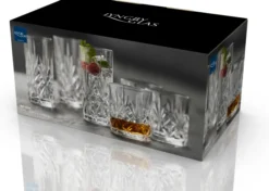Lyngby Glas Whiskyglas/Highball Trinkglas Melodia 8-teilig