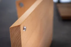 Mühlenbrett Schneidebrett mit Messerhalter Buche Massivholz für Linkshänder