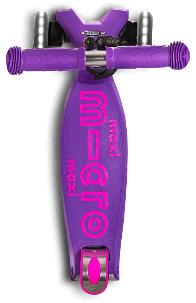 Micro Scooter maxi micro Deluxe LED purple