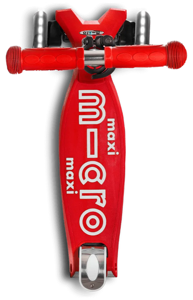 Micro Scooter maxi micro Deluxe LED rot