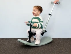 Micro Scooter mini micro Deluxe Rock & Go LED olive sage
