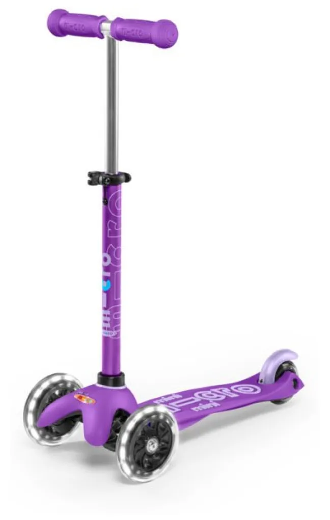 Micro Scooter mini micro Deluxe LED lila