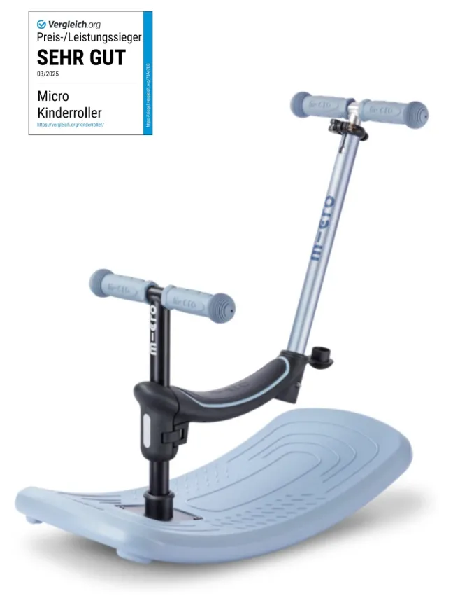 Micro Scooter mini micro Deluxe Rock & Go LED ocean slate