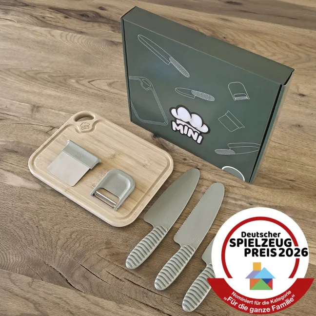 MINI Family Küchenset/Schneidset für Kinder grün