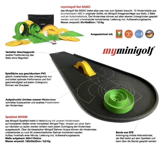 Myminigolf Set "Birdie"