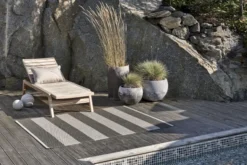 Pappelina Teppich Bob Charcoal Linen 70 x 300 cm BO9A730