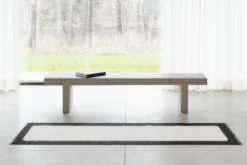 Pappelina Teppich Ilda Black Vanilla 70 x 180 cm ILX718