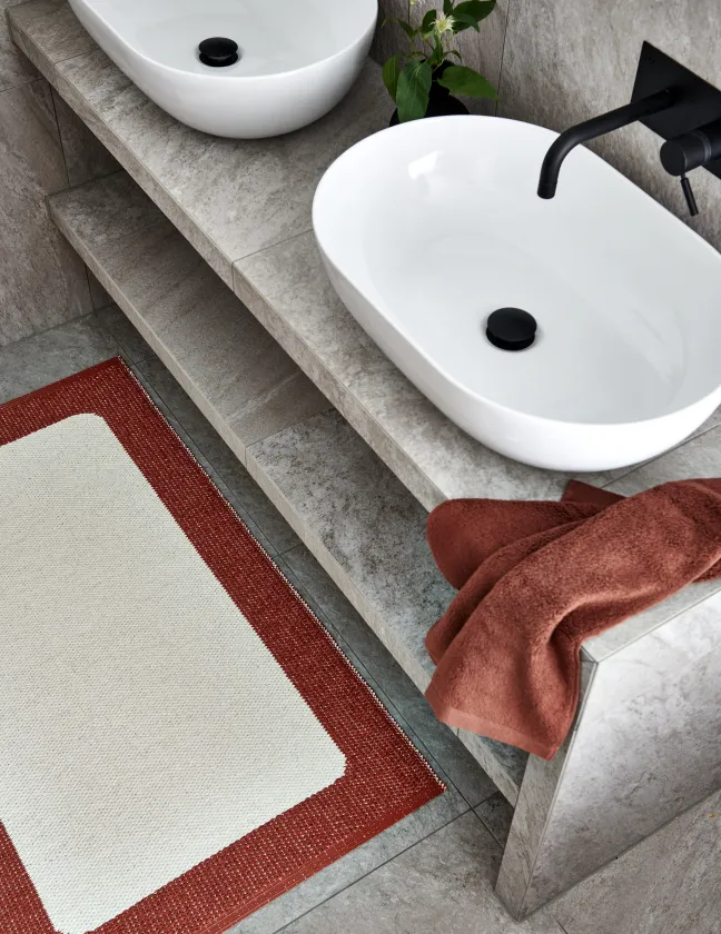 Pappelina Teppich Ilda Brick Vanilla 180 x 260 cm IL4C1826