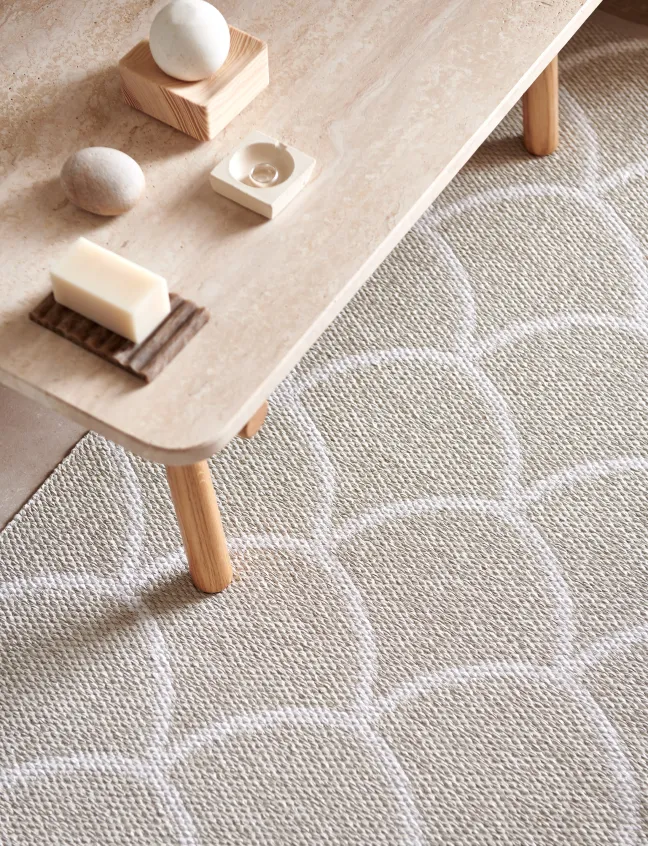 Pappelina Teppich Kotte Linen/Vanilla 70 x 150 cm KE9F715