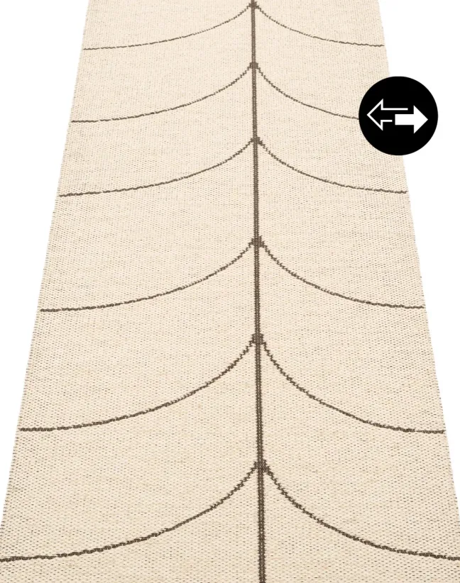 Pappelina Teppich LEIF Dark Brown 70 x 90cm LE6F709