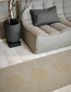 Pappelina Teppich VERA 2.0 Bio Edition Dark Linen/Linen Metallic 70 x 120 cm V29G712