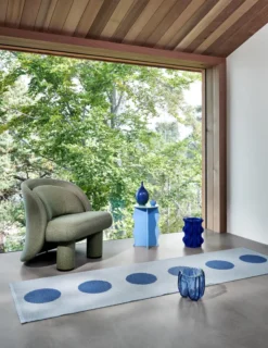 Pappelina Teppich VERA POP River Blue 70 x 360 cm VP3R736