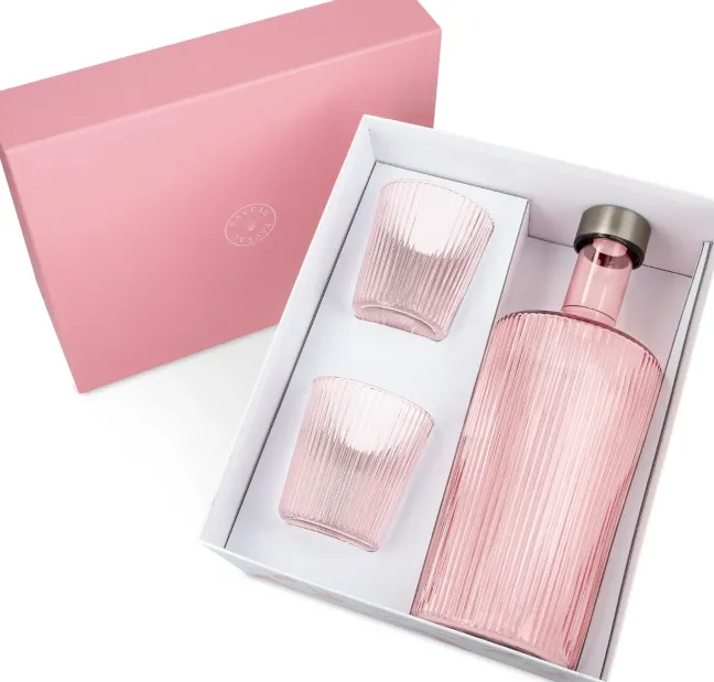 Paveau Pink Geschenkset Flasche + 2 Gläser Sale