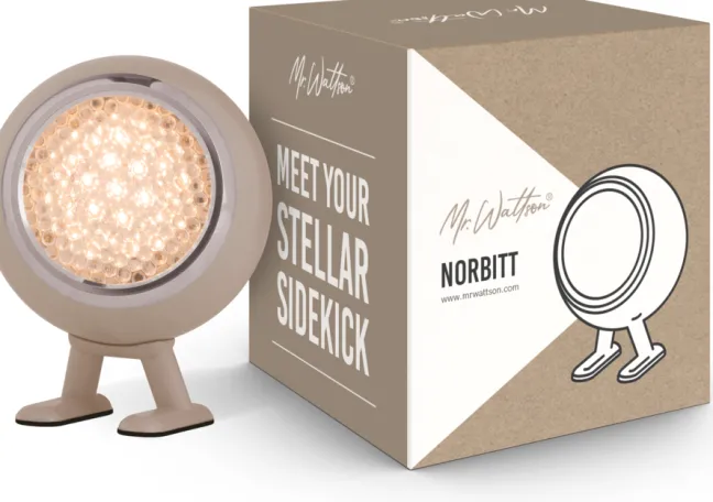 PIFFANY Copenhagen Norbitt 3.0 LED Lampe wiederaufladbar Mushroom Brown