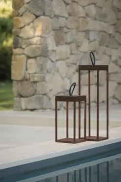 QOOZII - BALI 50 - LED Laterne - Corten