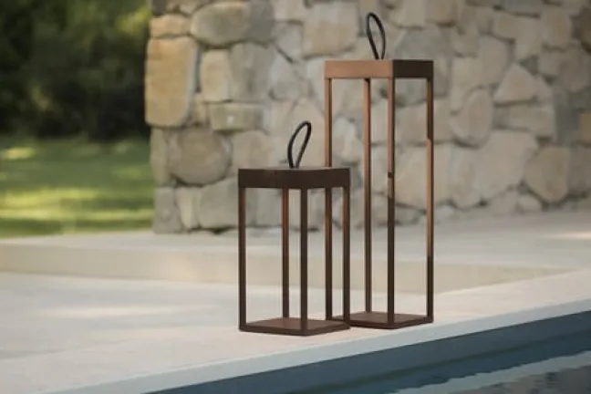QOOZII - BALI 50 - LED Laterne - Corten