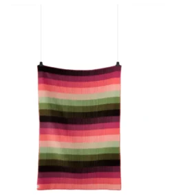 Roros Tweed ÅSMUND GRADIENT Lammwolldecke 200 x 135 cm rosa/grün 4251