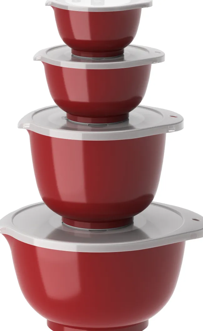 Rosti Margrethe 4er-Set Durostima® 0,25 + 0,5 + 1,5 + 3 L Rot