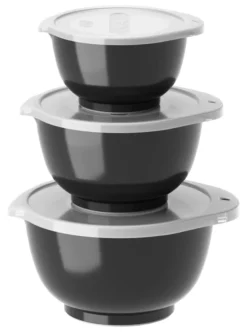 Rosti Margrethe Mini-Schüssel-3er-Set Durostima® 0,25 + 0,5 + 0,75 L Schwarz