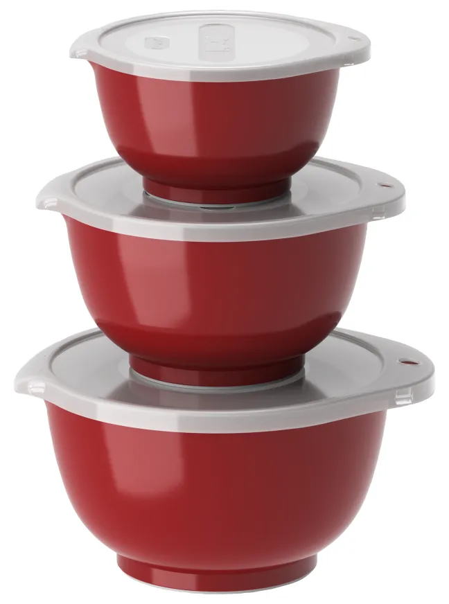 Rosti Margrethe Mini-Schüssel-3er-Set Durostima® 0,25 + 0,5 + 0,75 L Rot