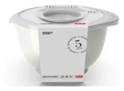 Rosti Margrethe Schüssel Durostima® 3L mit Spritzschutz-Deckel Weiß