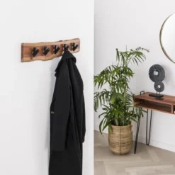Rubjerg Design Garderobe Edge 5 Haken Akazie massiv natur