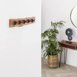 Rubjerg Design Garderobe Edge 5 Haken Akazie massiv natur